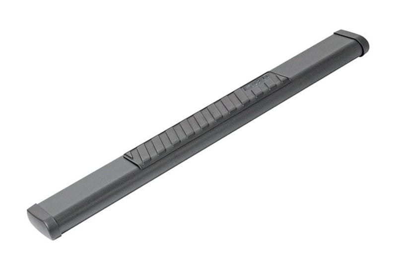 Dee Zee — Textured Black Steel Side Steps 6 in. Oval Cab Length