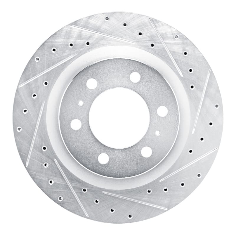 R1 Concepts — R1 Concepts Brake Rotor Drilled and Slotted Silver