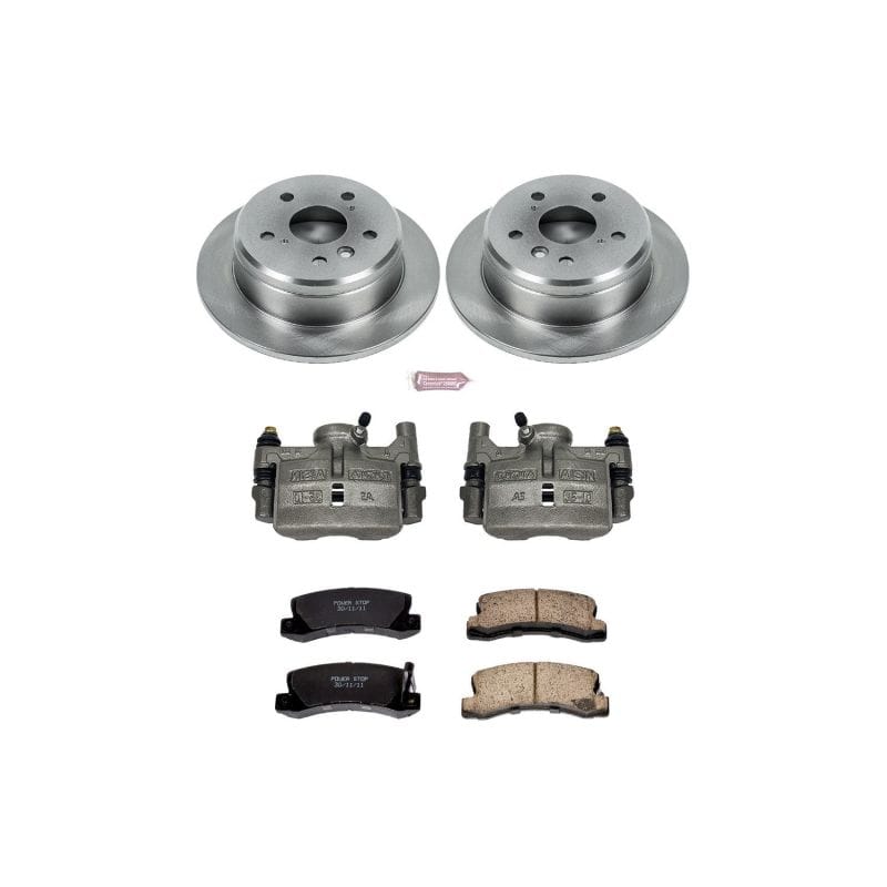 PowerStop — OE Stock Replacement Low-Dust Ceramic Brake Pad, Rotor and Caliper Kit
