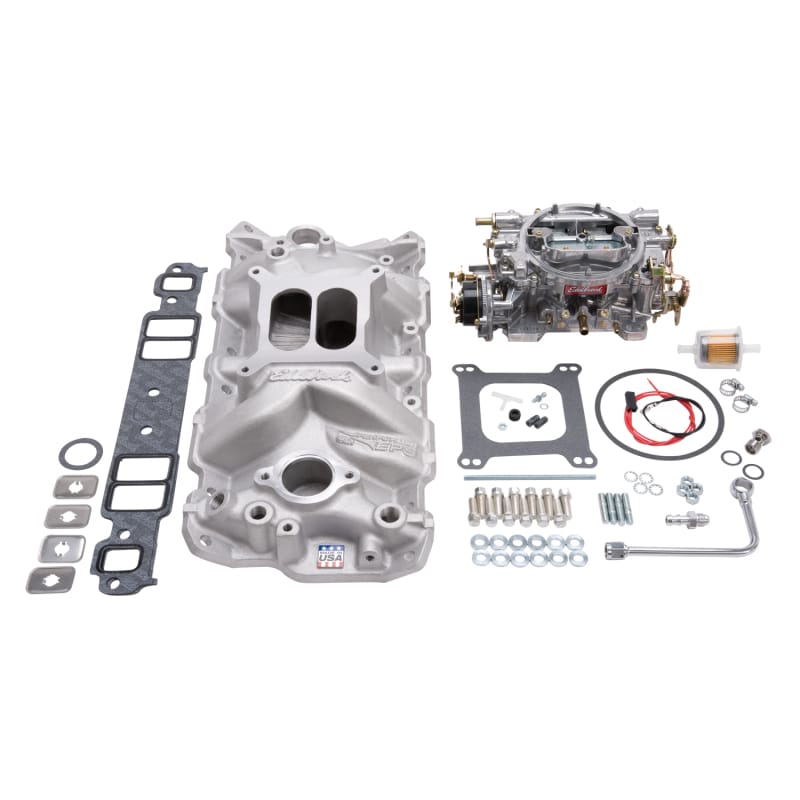 Edelbrock — Single-Quad Manifold And Carb Kit
