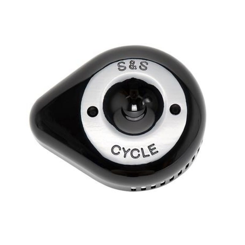 S&S Cycle — S&S Cycle Stealth Slasher Teardrop Air Cleaner Cover - Gloss Black