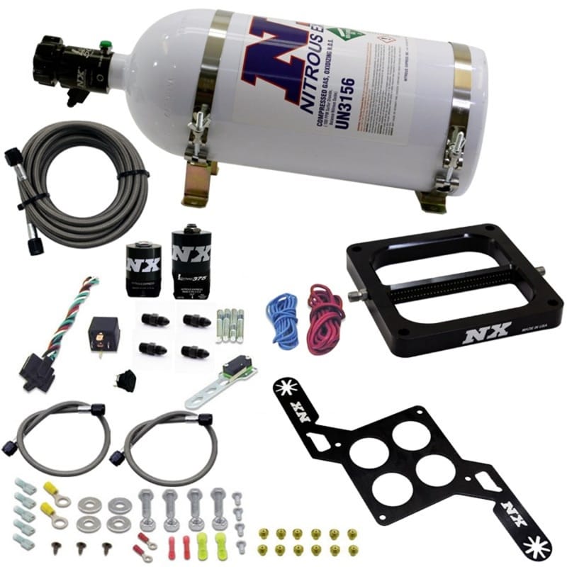 Nitrous Express — 4500 RNC Conventional Plate System w/ .375" Solenoid w/ 10lb Bottle
Nitrous Oxide Injection System Kit