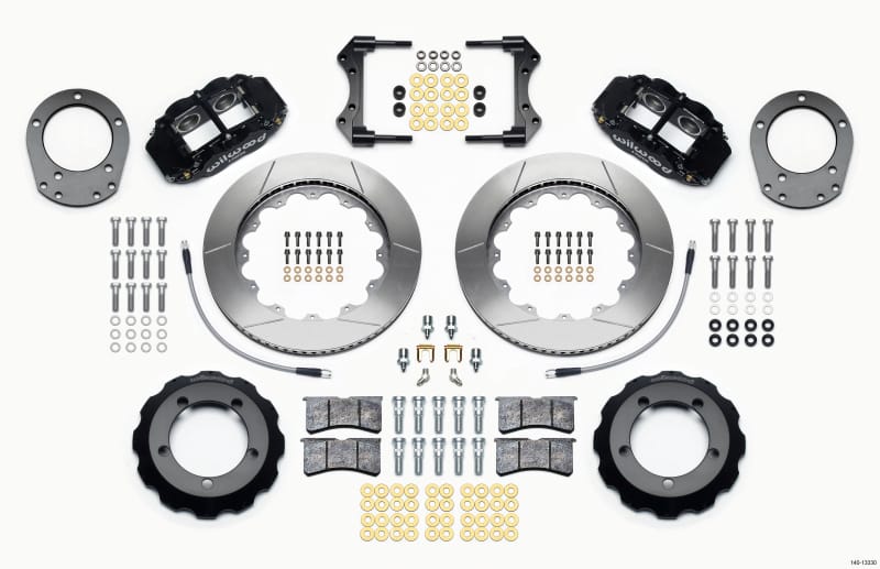 Wilwood — KIT,FRONT,FORD BRONCO,76-77,DANA 44,DISC SPINDLE,FNSL4R,14.00,W/LINES