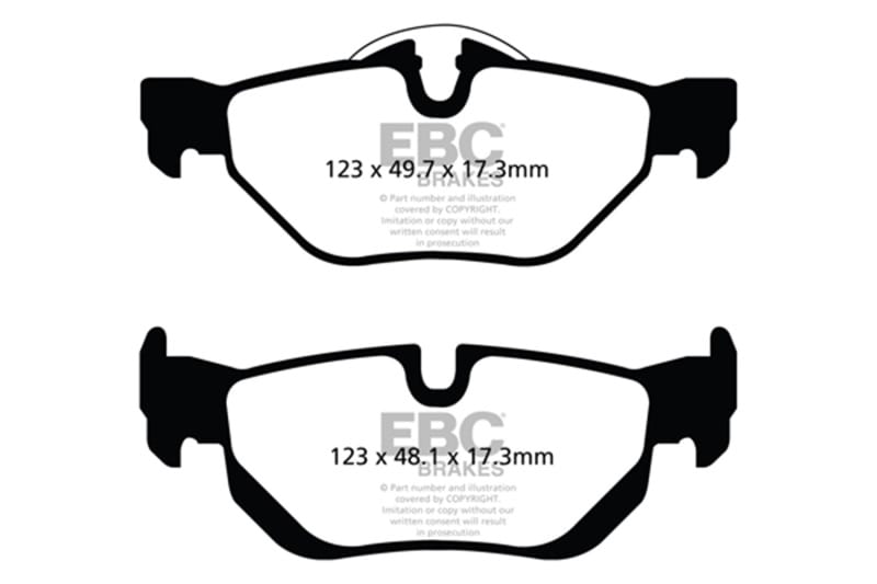 EBC — EBC 13+ BMW X1 2.0 Turbo (28i) Ultimax2 Rear Brake Pads
Disc Brake Pad