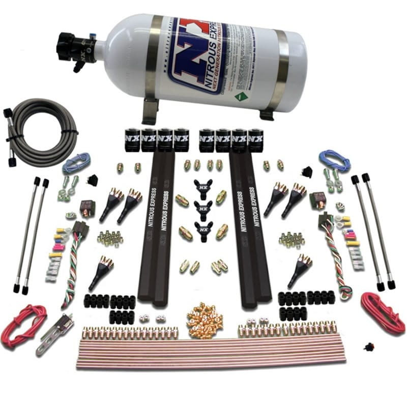 Nitrous Express — 6-CYL. SX2 DUAL STAGE NOZZLE SYSTEM W/ 10LB BOTTLE
Nitrous Oxide Injection System Kit