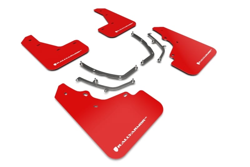 Rally Armor — Red Mud Flap/White Logo