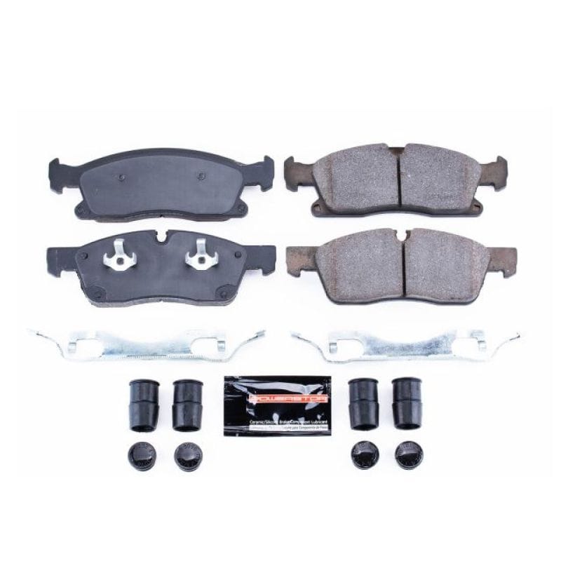 PowerStop — PowerStop - Z23 Daily Driver Carbon-Fiber Ceramic Brake Pads with Hardware Kit