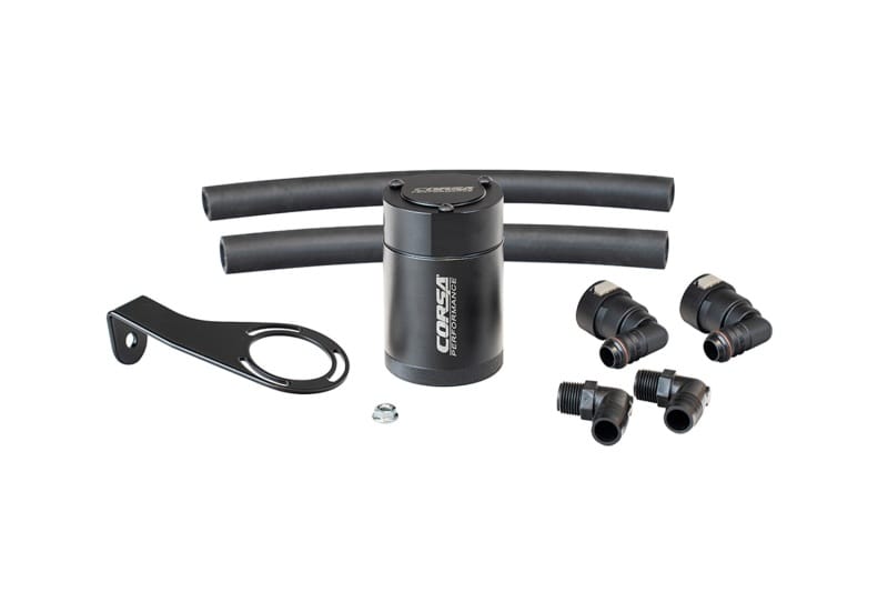 CORSA Performance — CORSA Performance 3 oz. aluminum oil catch can with mounting bracket