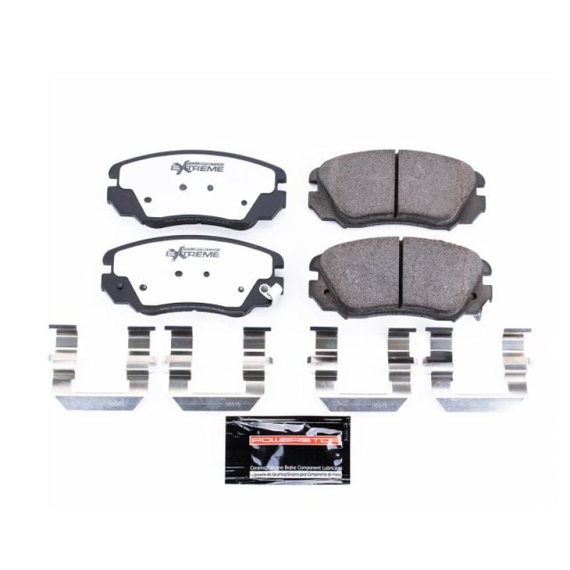 PowerStop — PowerStop - Z26 Performance Carbon-Fiber Ceramic Brake Pads with Hardware Kit