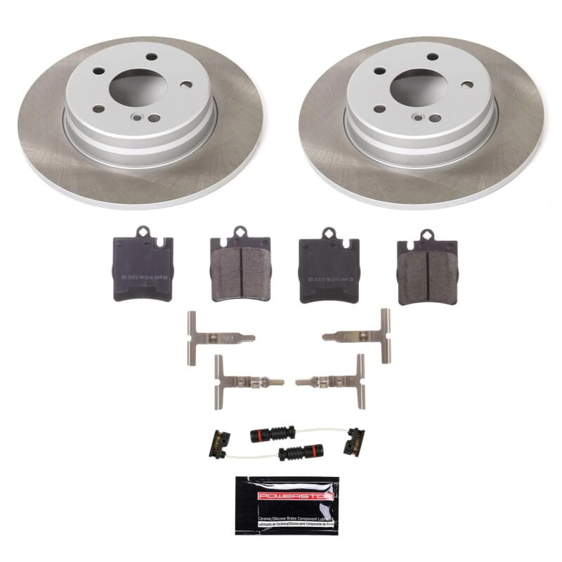 PowerStop — Semi-Coated Rotor and Low-Dust Ceramic Brake Pad Kit