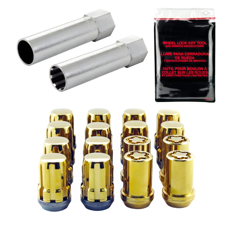 McGard — Tuner Style Cone Seat Wheel Installation Kit-Gold