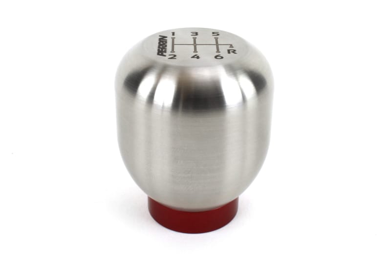 Perrin Performance — Perrin 17-18 Honda Civic Brushed Stainless Steel Large Shift Knob - 6 Speed
