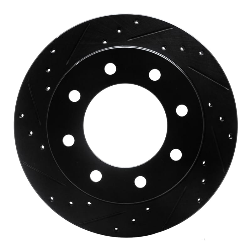 R1 Concepts — R1 Concepts Brake Rotor Drilled and Slotted Black