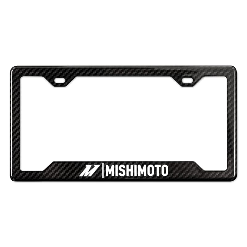 Mishimoto — Carbon Fiber License Plate Frame, Gloss Carbon Fiber