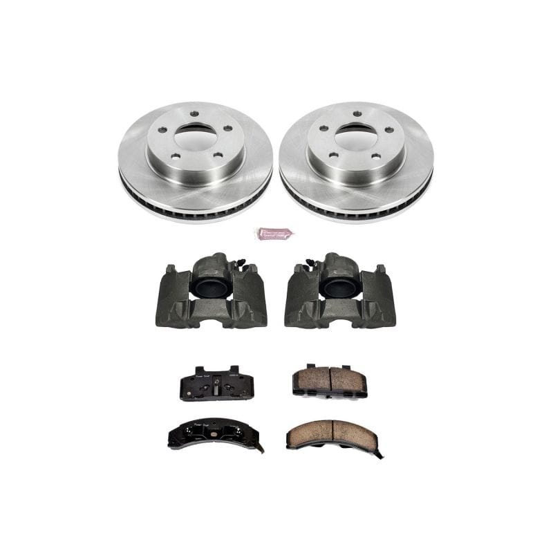 PowerStop — OE Stock Replacement Low-Dust Ceramic Brake Pad, Rotor and Caliper Kit