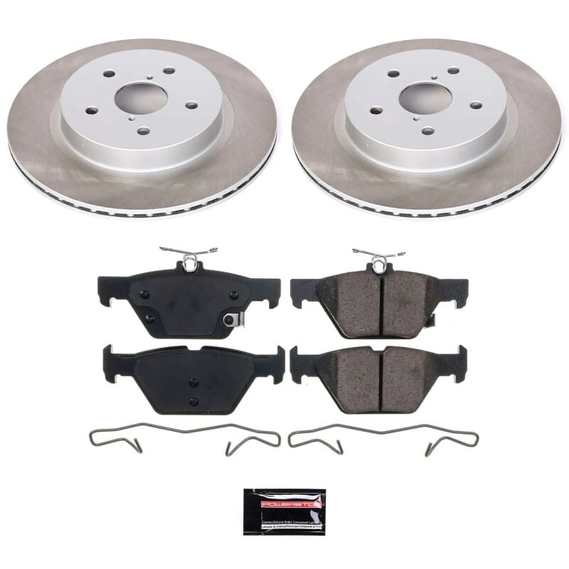 PowerStop — Semi-Coated Rotor and Low-Dust Ceramic Brake Pad Kit