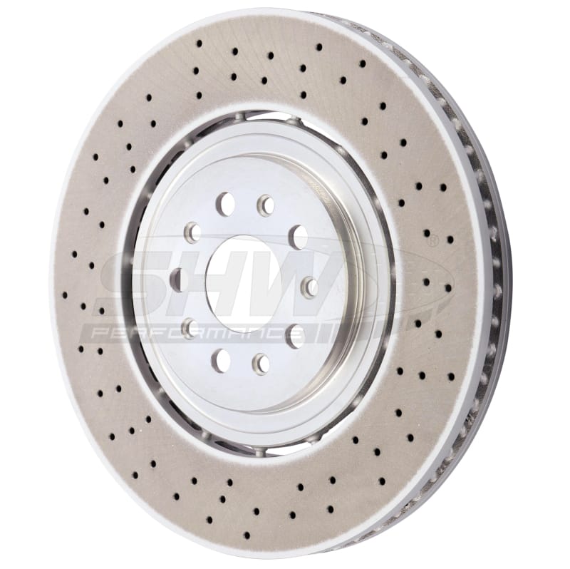 SHW Performance — SHW 19-20 Maserati Levante GTS 3.8L w/Brembo Front Cross-Drilled LW Brake Rotor (670037769)