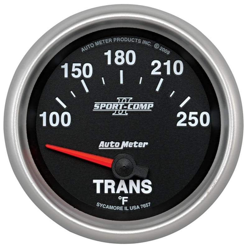 AutoMeter — GAUGE, TRANSMISSION TEMP, 2 5/8", 100-250?F, ELECTRIC, SPORT-COMP II