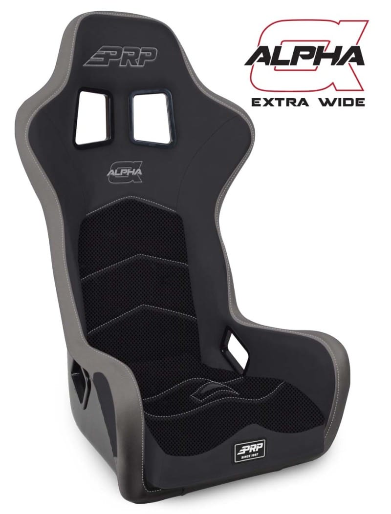 PRP Seats — PRP Alpha Composite Seat/Extra Wide- Black/Grey