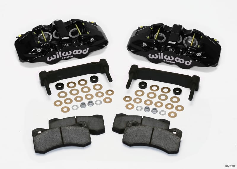 Wilwood — KIT,FRONT,C5/C6 VETTE 97-13,AERO6,W/PAD BRACKET FOR OE C6 Z51/Z06 ROTOR,BLACK
