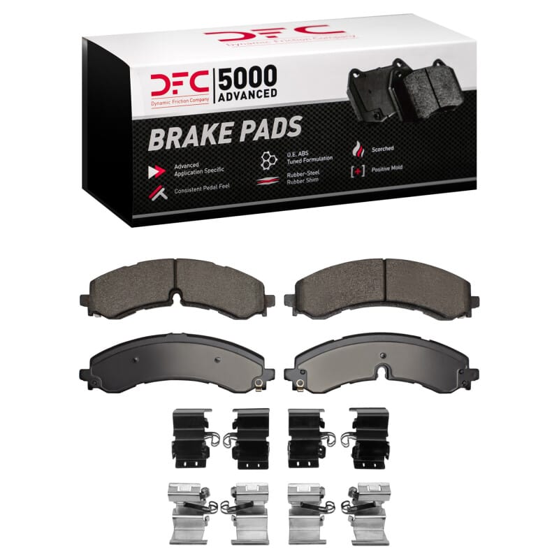 DFC — DFC 20-25 Chevrolet Silverado 2500 HD Rear/Front 5000 Adv Ceramic Brake Pads & Hardware Kit