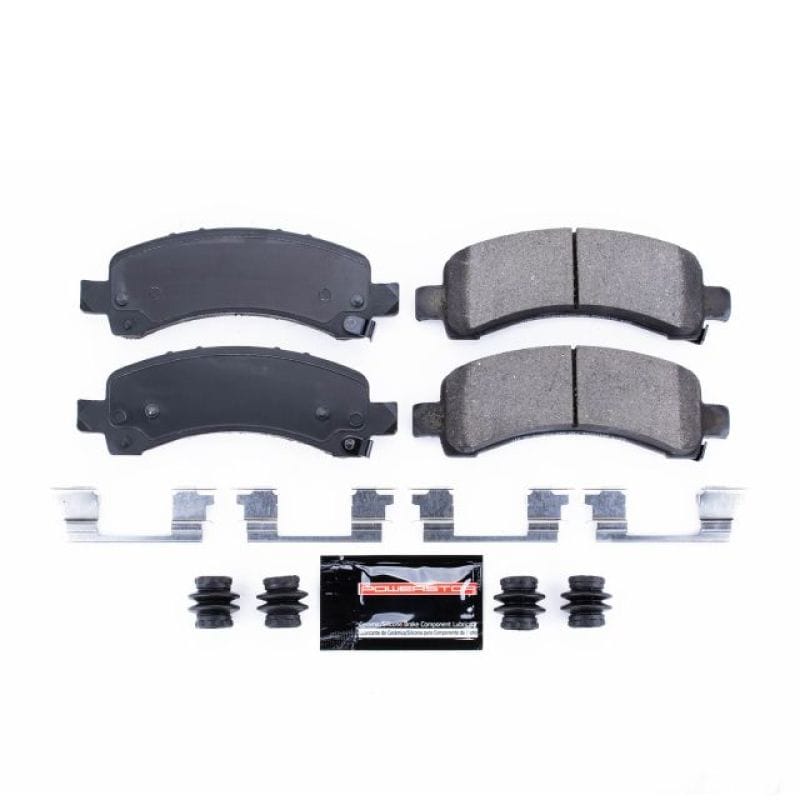 PowerStop — PowerStop - Z23 Daily Driver Carbon-Fiber Ceramic Brake Pads with Hardware Kit