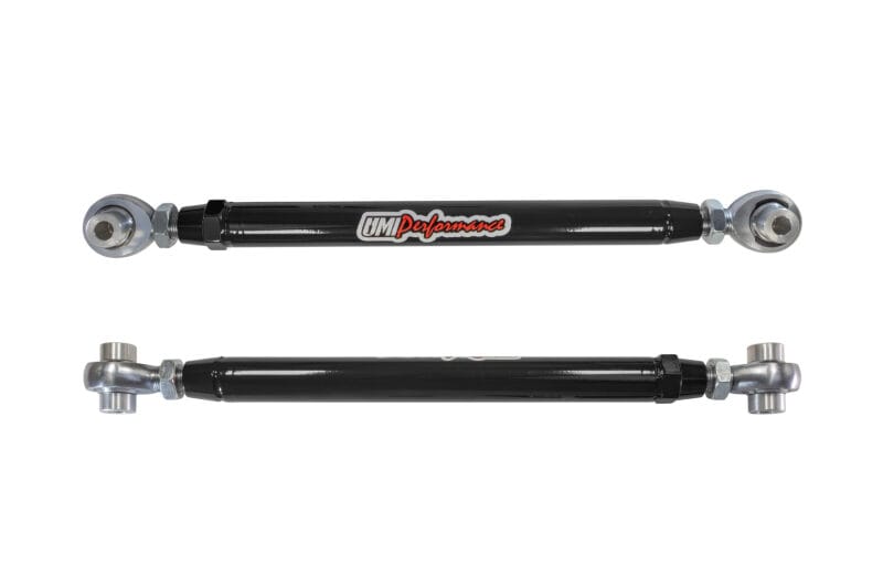 UMI Performance — 2016-2024 Camaro Rear Toe Rods, Adjustable, Rod Ends, Black