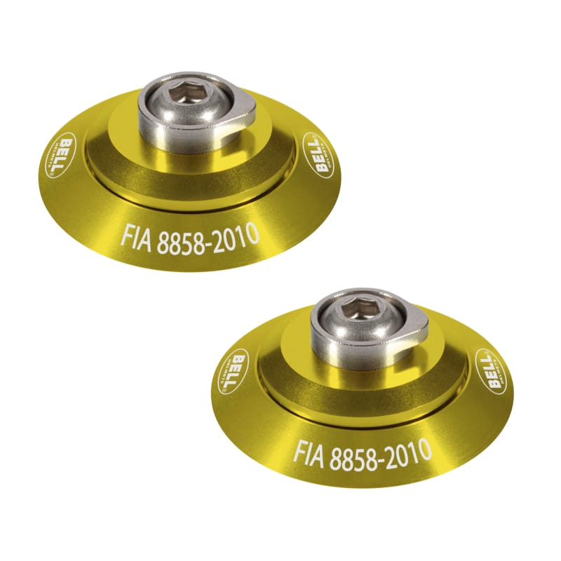 Bell — Bell HANS Clip Set - Yellow FIA8858-2010