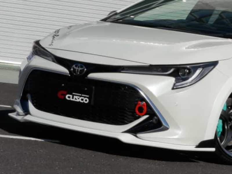 Cusco — Cusco 19+ Toyota Corolla Hatchback Front Lip Spoiler (Primer/Unpainted)