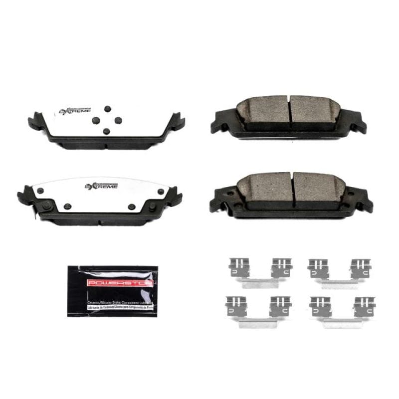 PowerStop — PowerStop - Z36 Truck and SUV Carbon-Fiber Ceramic Brake Pads with Hardware Kit
