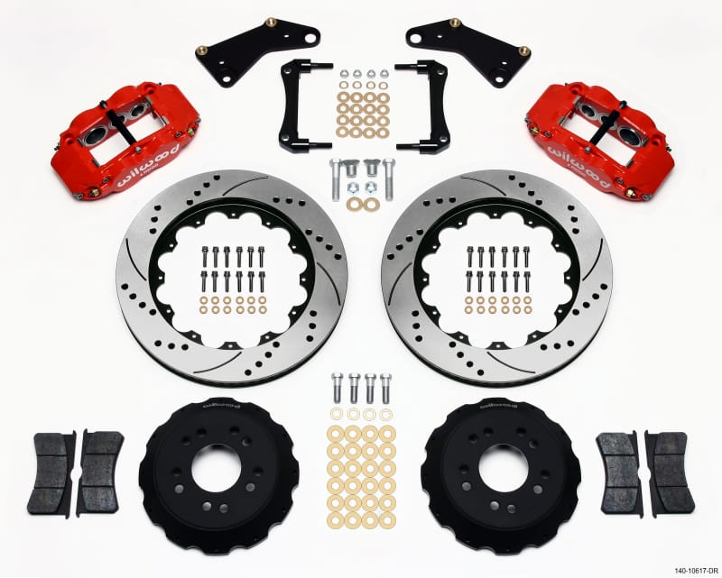 Wilwood — KIT,FRONT,VETTE,65-82,FNSL6R,14.00 ROTOR DRILLED,RED