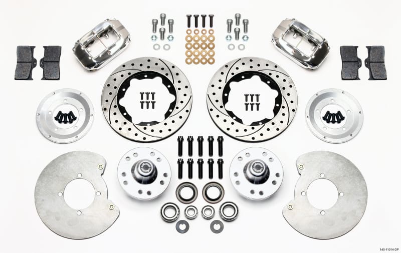 Wilwood — KIT,FRONT,EARLY FORD,37-48,FDLI,11.00 W/DUST PLATE,SRP,POLISH