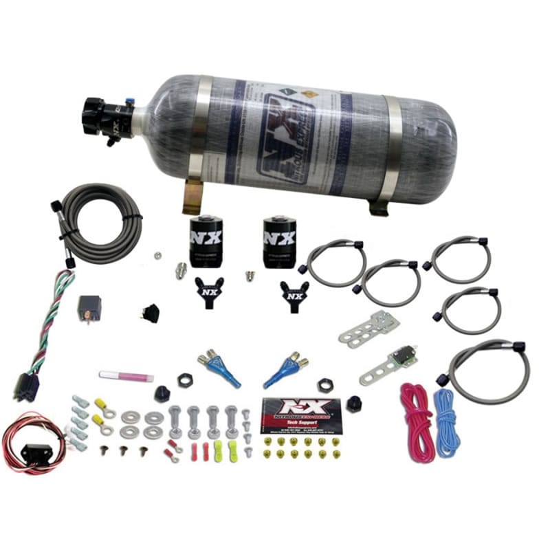 Nitrous Express — NISSAN / INFINITY DUAL NOZZLE (35-150HP) W/ COMPOSITE BOTTLE
Nitrous Oxide Injection System Kit
