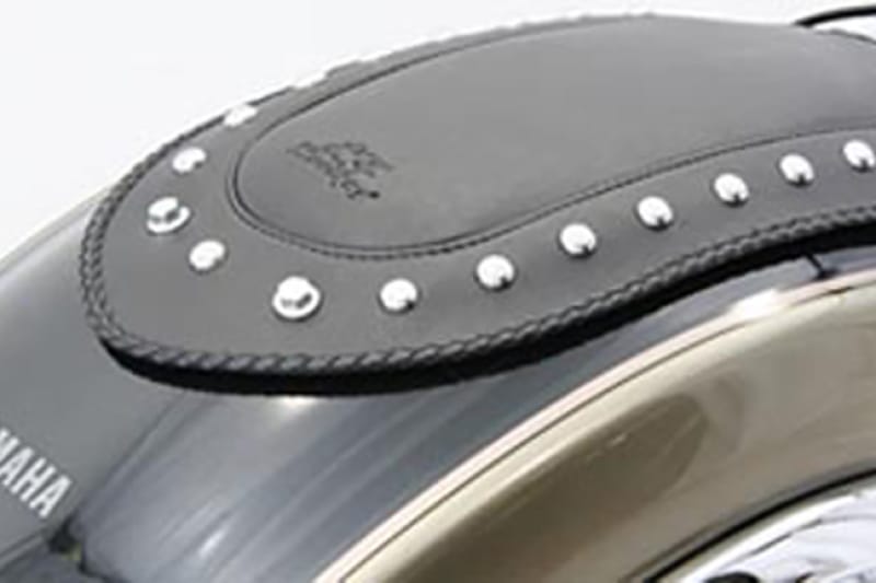 Mustang Motorcycle — Mustang 06-10 and 12-15 Yamaha Roadliner, 06-15 Stratoliner Fender Bib w/Studs - Black