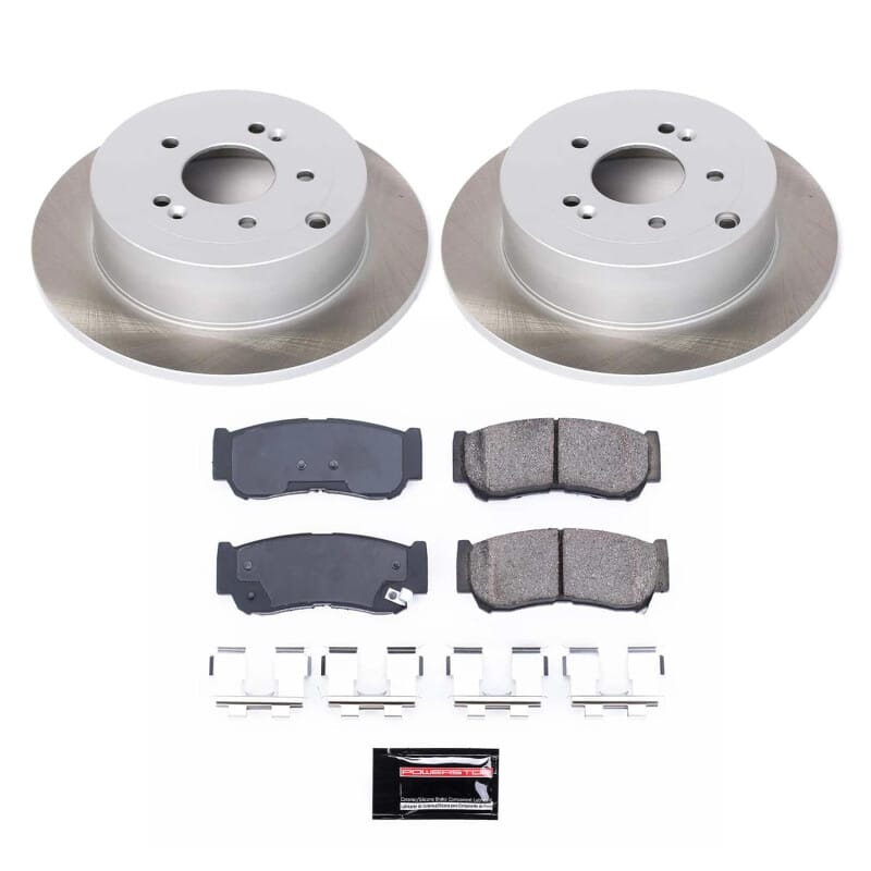 PowerStop — Semi-Coated Rotor and Low-Dust Ceramic Brake Pad Kit