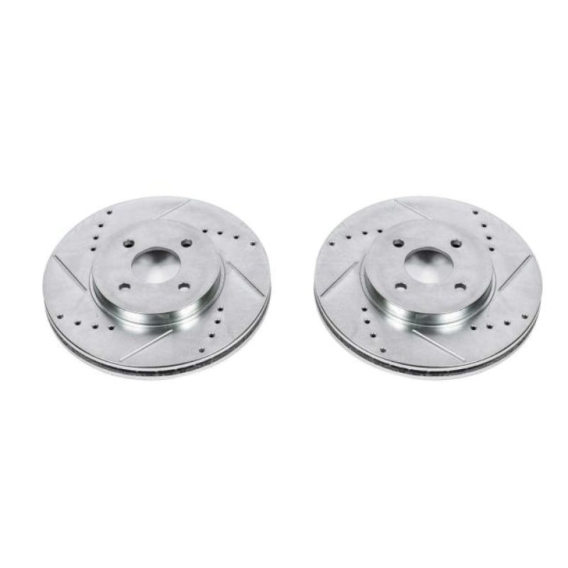 PowerStop — PowerStop Evolution Performance Drilled, Slotted & Plated Brake Rotor Pair