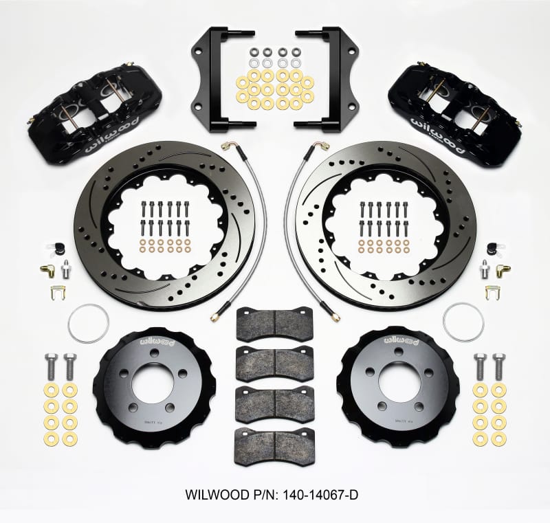 Wilwood — KIT,FRONT,CHALLENGER/CHARGER,2012-UP AERO6,14.25 ROTOR,SRP,W/LINES