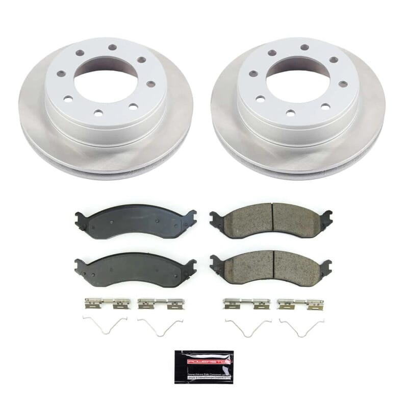 PowerStop — Semi-Coated Rotor and Low-Dust Ceramic Brake Pad Kit