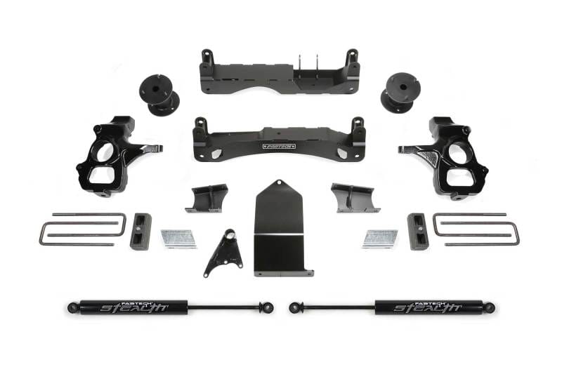 Fabtech — 4" BASIC SYS W/ STEALTH 14-18 GM C/K1500 P/U W/ OE FORG STL UCA
Basic Lift System w/Shocks