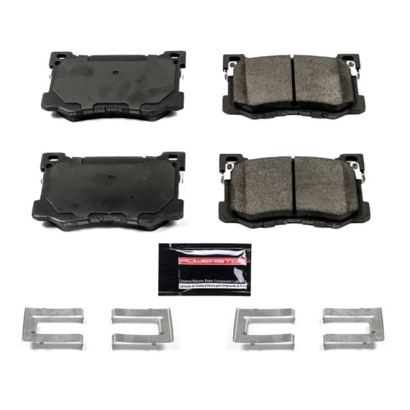 PowerStop — PowerStop - Z23 Daily Driver Carbon-Fiber Ceramic Brake Pads with Hardware Kit