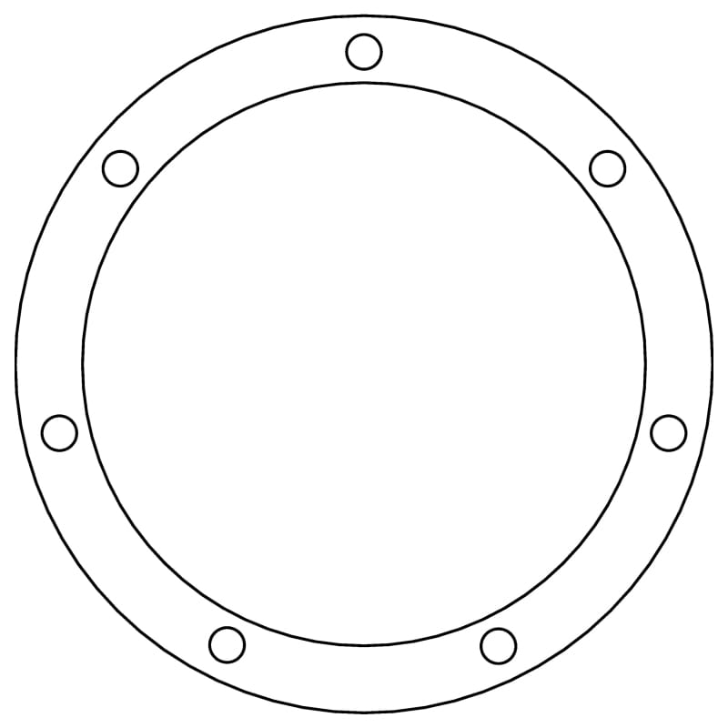 Cometic Gasket — Ford 8BA/8CM Flathead V8 Oil Pan Clean Out Gasket
