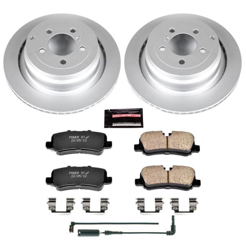 PowerStop — Genuine Geomet Coated Rotor and Carbon-Fiber Ceramic Brake Pad Kit