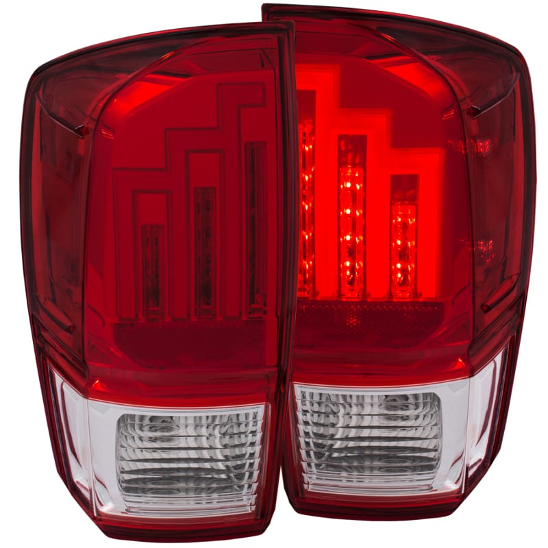 ANZO — ANZO 2016-2017 Toyota Tacoma LED Taillights Red/Clear
TailLightSet