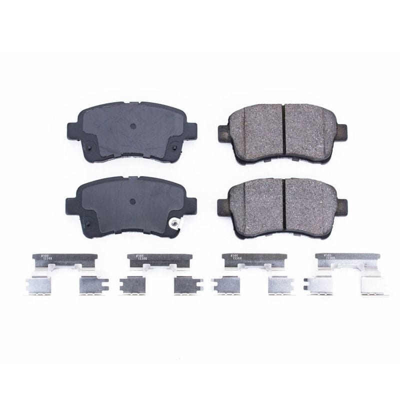 PowerStop — PowerStop - Z17 Low-Dust Ceramic Brake Pads with Hardware