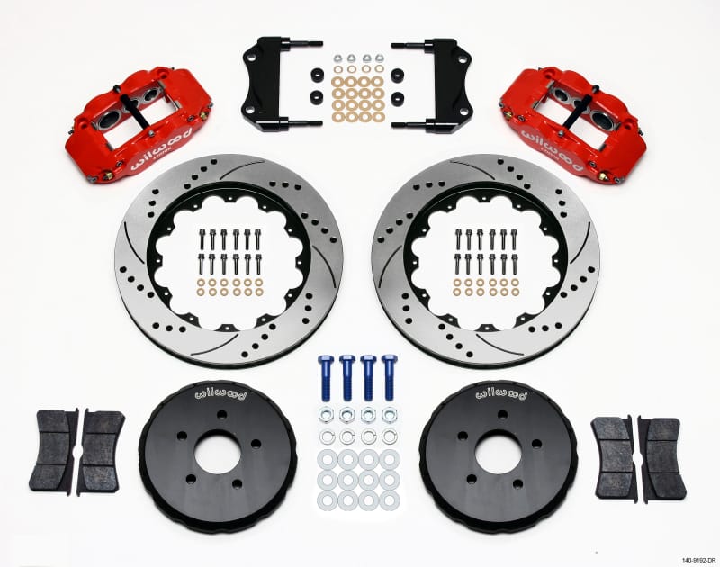 Wilwood — KIT,FRONT,NISSAN 350Z/G35,14.0 ROTOR,DRILLED,RED