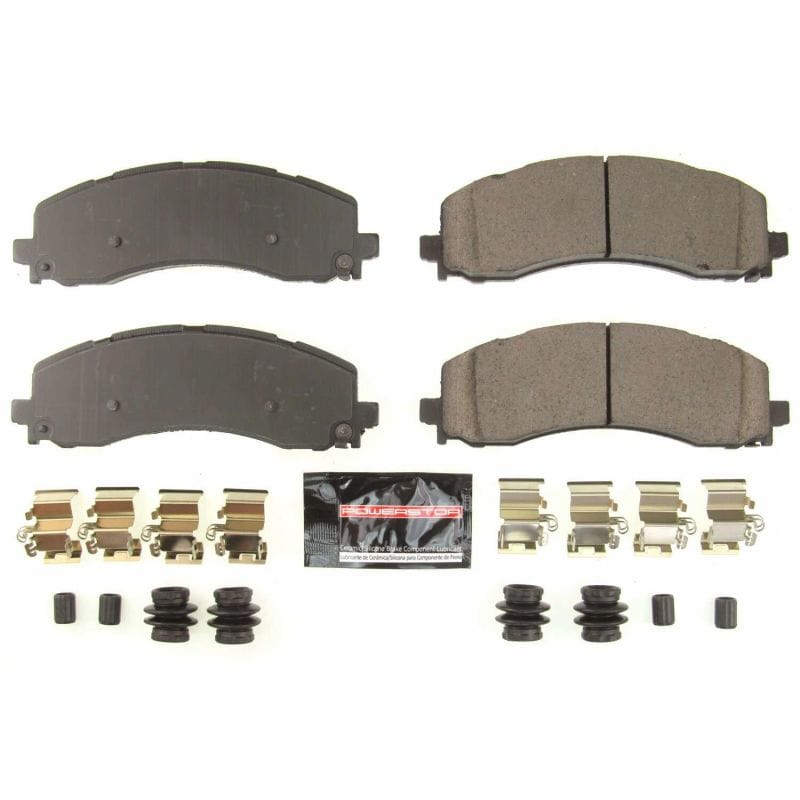 PowerStop — PowerStop - Z23 Daily Driver Carbon-Fiber Ceramic Brake Pads with Hardware Kit