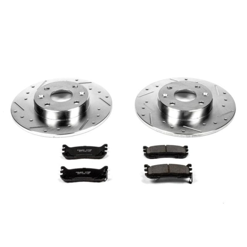 PowerStop — Z23 Daily Driver Carbon-Fiber Ceramic Brake Pad and Drilled & Slotted Rotor Kit