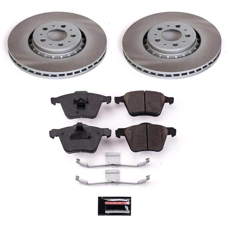 PowerStop — Semi-Coated Rotor and Low-Dust Ceramic Brake Pad Kit