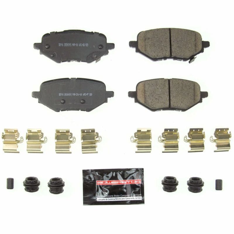 PowerStop — PowerStop - Z23 Daily Driver Carbon-Fiber Ceramic Brake Pads with Hardware Kit