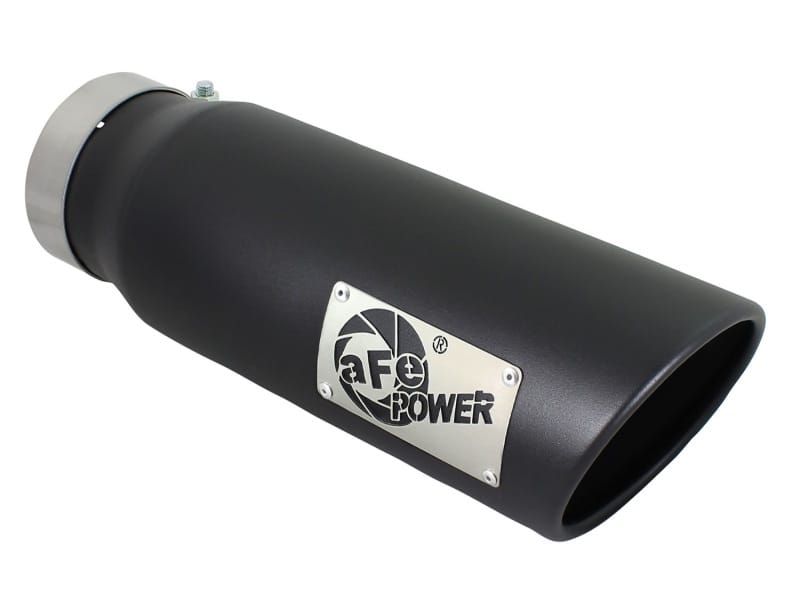 aFe — MACH Force-Xp 409 Stainless Steel Clamp-on Exhaust Tip Black